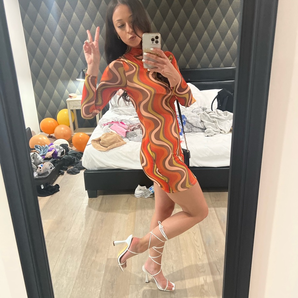 ORION LONG SLEEVE MINI DRESS